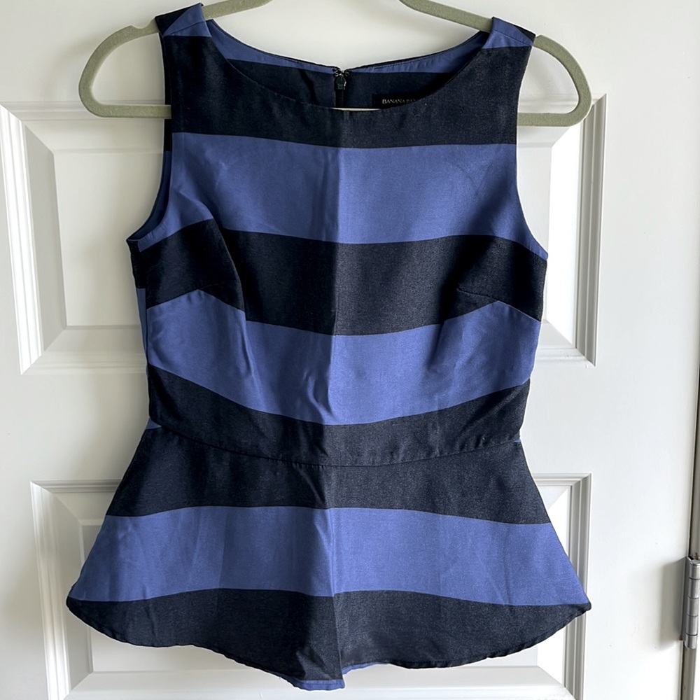 NWOT Banana Republic peplum top- sz 2